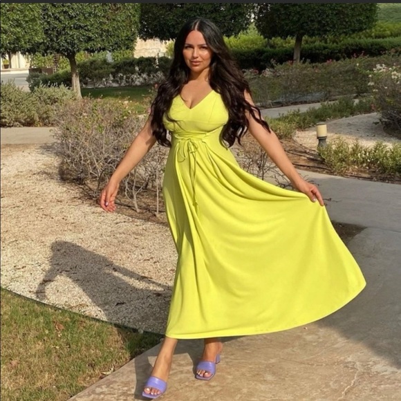 LONG DRESS WITH DRAWSTRING DRESS - Picture 12 of 14